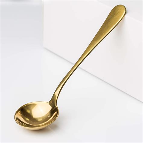 Buy AKIRAKOKI 24K Gold Coffee Cupping Spoon Professional Exploring ...