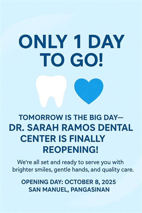 Reopenning of Dr. Sarah Ramos Dental Center, Bgy. No. 52-A San Mateo ...