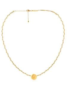 Rubans Voguish 18K Gold Plated Minimal Twisted Chain Necklace with ...