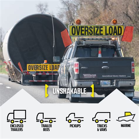 Snapklik.com : DC Cargo Magnetic Oversize Load Sign Kit - DOT Compliant ...