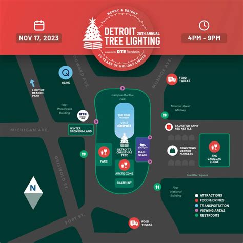 Plan Your Visit to the 2023 Detroit Tree Lighting - Downtown Detroit Partnership