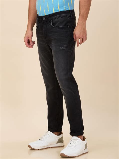 Being Human Men Black Solid Jeans