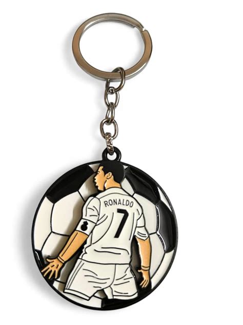 Ronaldo Spinning Keychain | Football Soccer Fans Keyring Gift for Boys ...