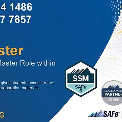 Scrum Master, SAFe 6 Certification, Remote Training, 16/17St, September ...