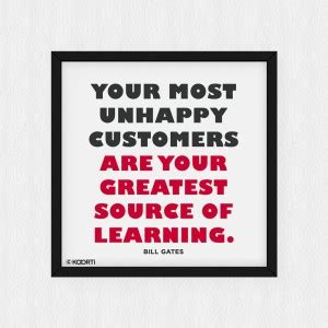 KAARTI Your Most Unhappy Customers - Bill Gates (Small) Square Glass ...