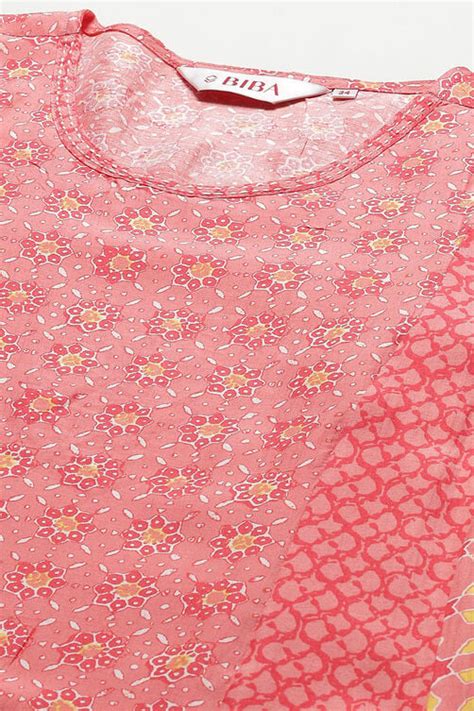 Coral Modal Straight Kurta Palazzo Suit Set