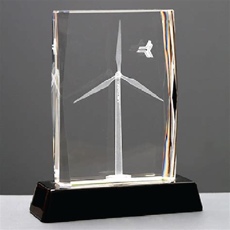 Promotional Crystal Glass Wind Turbine
