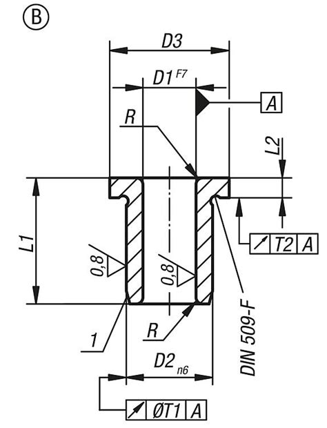 Drill bushes flanged steel DIN 172, Form B | norelem