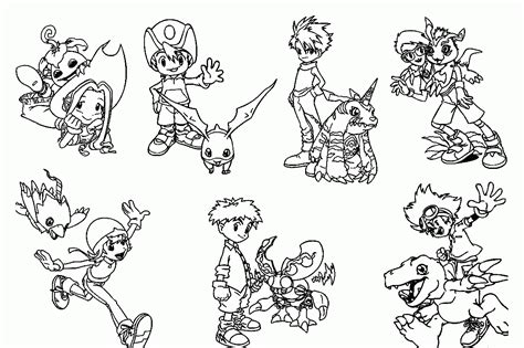 Image result for Digimon Color Pages