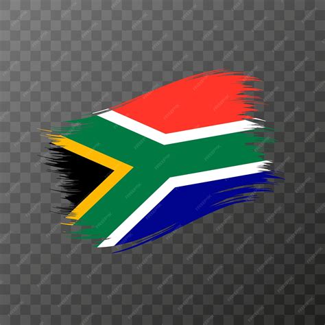 Premium Vector | South Africa national flag Grunge brush stroke Vector ...