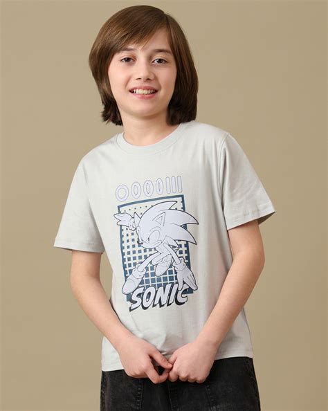 Sonic Graphic Printed Regular Fit Tshirt For Boys – Kidsville