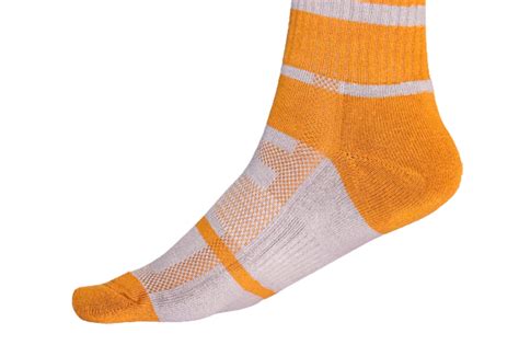 Chokore Light Grey And Orange Men's Cotton Socks