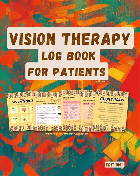 Vision Therapy Book/Journal Log for Patients, Vision Therapists, and ...