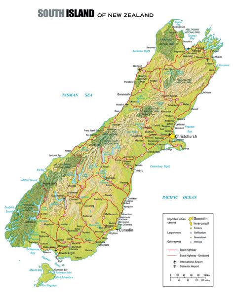 Map Nz West Coast South Island at Tara Brothers blog