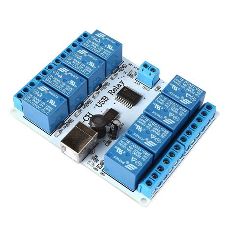 Relay Module - TOOGOO(R)8-channel 12 V USB Relay Board Module ...