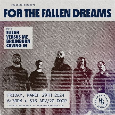 3/29-For The Fallen Dreams, Elijah, Versus Me, Brainburn, Caving In ...
