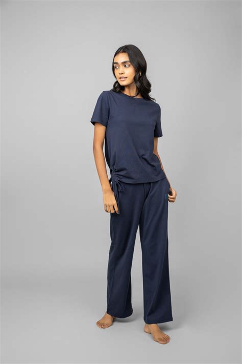 Navy Essential Flared Loungers – NeceSera