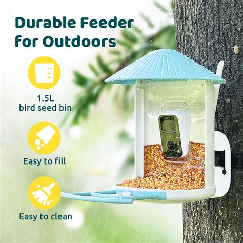 Smart Bird Feeder with Camera, Netvue Birdfy Bird Feeders Camera with ...