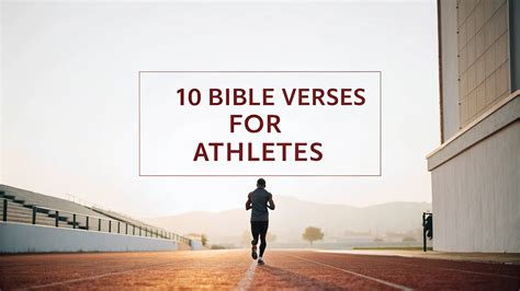 10 Bible Verses to Inspire Athletes on and off the Field