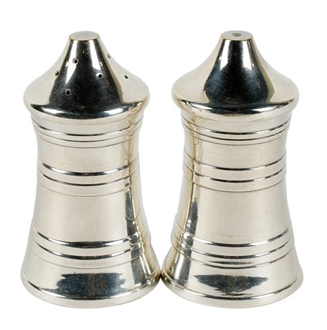 Lot - Ralph Lauren Silver-plate Salt and Pepper Shaker Set