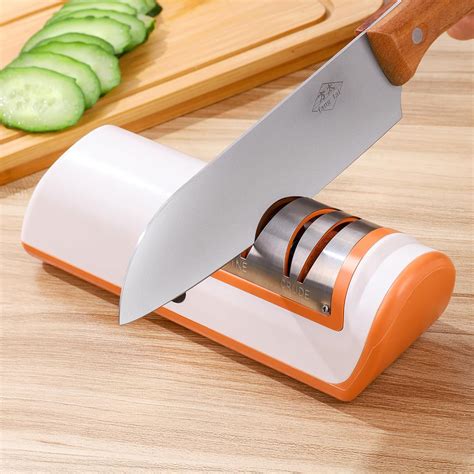 Amazon.com: ZERNBER Knife Sharpener Professional 2-Stage Electric Knife Sharpener, Black, Knife ...