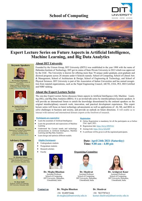 Expert Lecture Series on Future Aspects in Artificial Intelligence ...