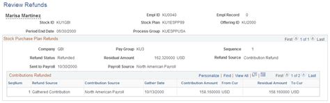 Running the Refund Contributions Process