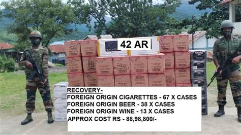 Mizoram: Assam Rifles seize illegal foreign origin liquor and ...