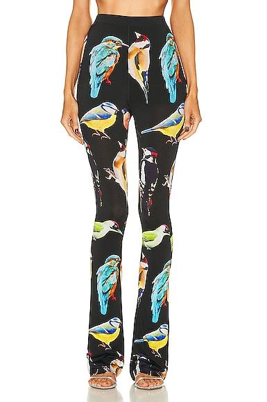 Stella McCartney Bird Print Stretch Trouser in Multicolor | FWRD