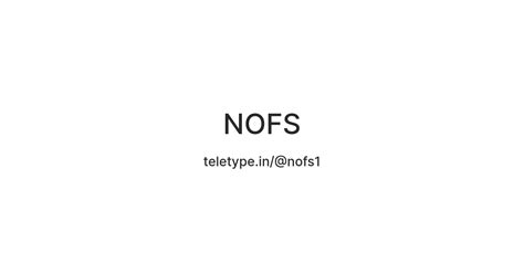 NOFS — Teletype