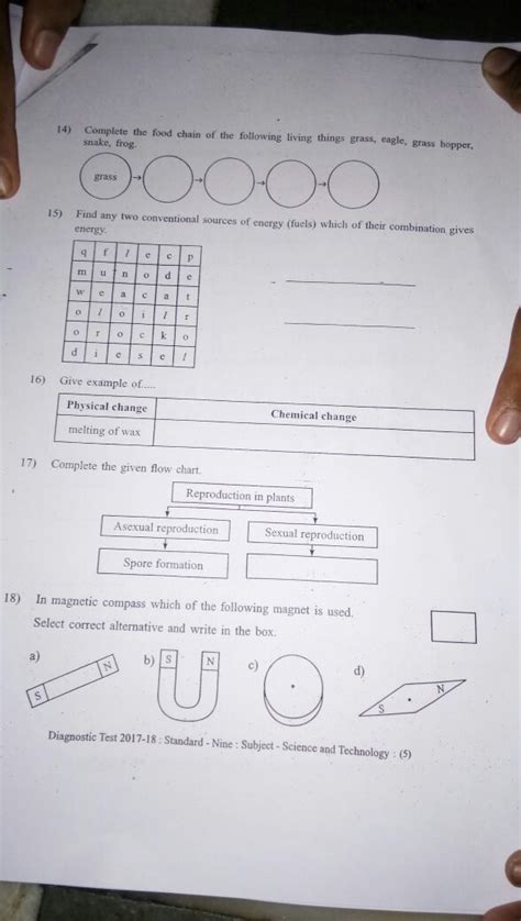 give emaple of.1)physical change = chemical change 2) Melting of wax ...