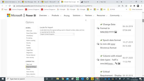 Image result for Power Query Editor Date Format