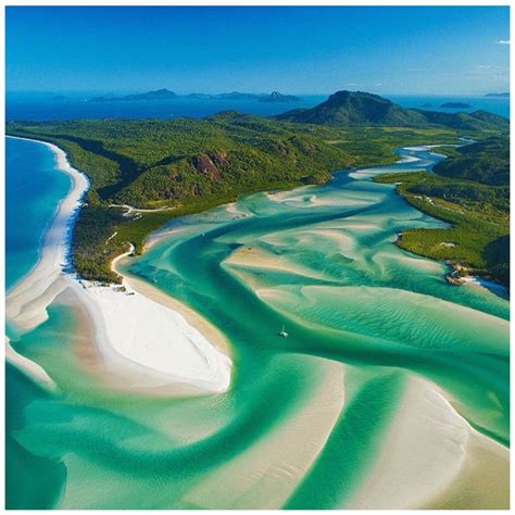 Whitehaven beach Whitsunday Islands Queensland Australia | Whitehaven ...