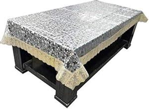 Buy Kartikey PVC 16 Seater Polka Dot Printed Center Table Cover Cloth ...
