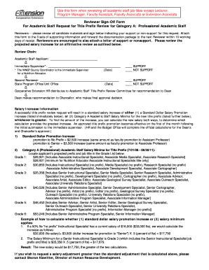 Fillable Online uwex Reviewer Sign Off Form - University of Wisconsin ...