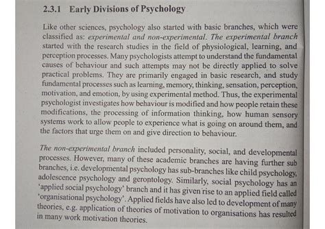 Early Definition of Psychology - Ignou - B A Honours Psychology - Studocu