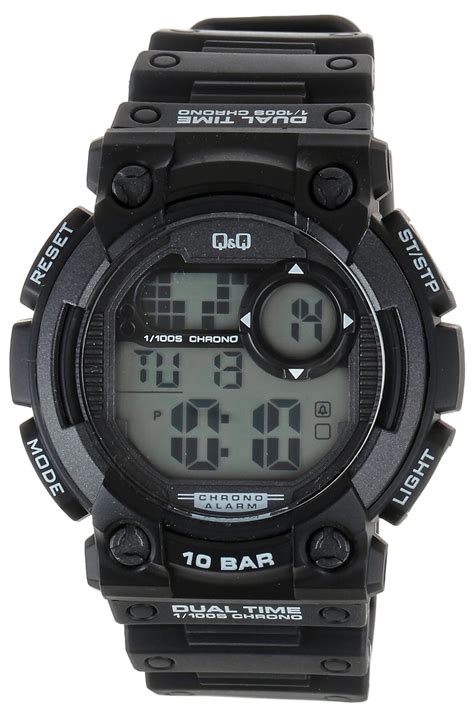 Q&Q Regular Digital White Dial Men's Watch - M141J002Y : Amazon.in: Fashion