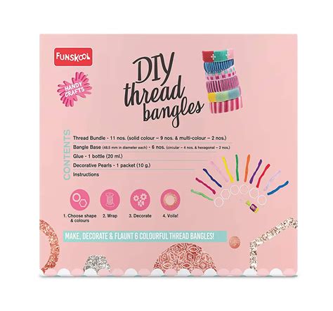 Handycrafts DIY Thread Bangles Plastic Multicolour 7Y+
