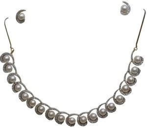 Muren Metal Silver Jewellery Set Price in India - Buy Muren Metal ...