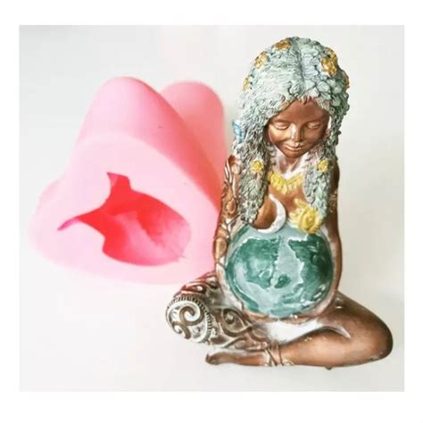 Lyba Moulds 3D Mother Earth Gaia Goddess Mould
