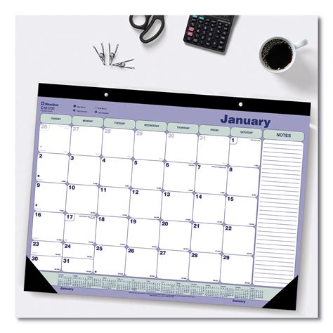 Desk Pad Monthly Calendar - Printable Calendars AT A GLANCE