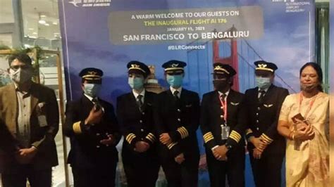 Air India's longest direct route flight, led by four women pilots ...