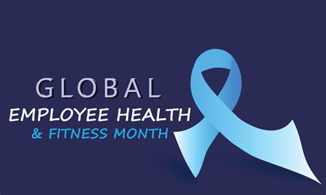 global empleado salud y aptitud mes. modelo para fondo, bandera ...
