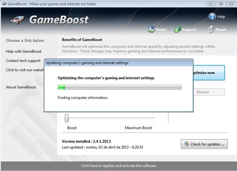GameBoost 3.10 - Download for PC Free