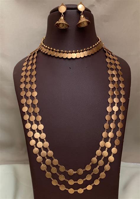 Coin Necklace Online | ARACKAL JEWELLERY