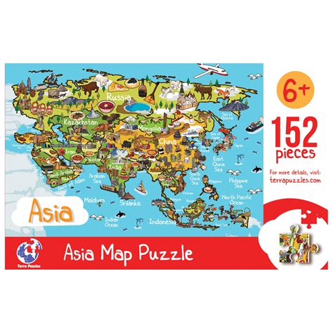Asia Map Puzzle World Map Puzzle £12.99
