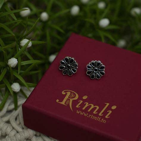 925 Silver Oxidesed Ear Studs Starting @ ₹750 | Free Delivery