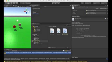 Unity Crator FPS Tutorial 的图像结果