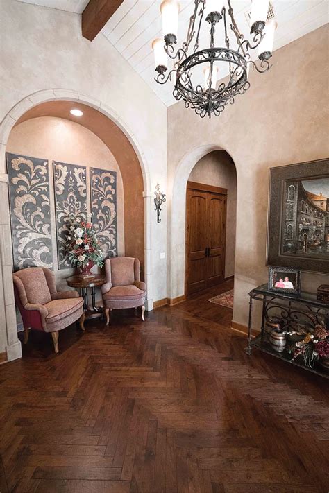 HERRINGBONE MESQUITE WOOD FLOORS | Hardwood design, Herringbone ...