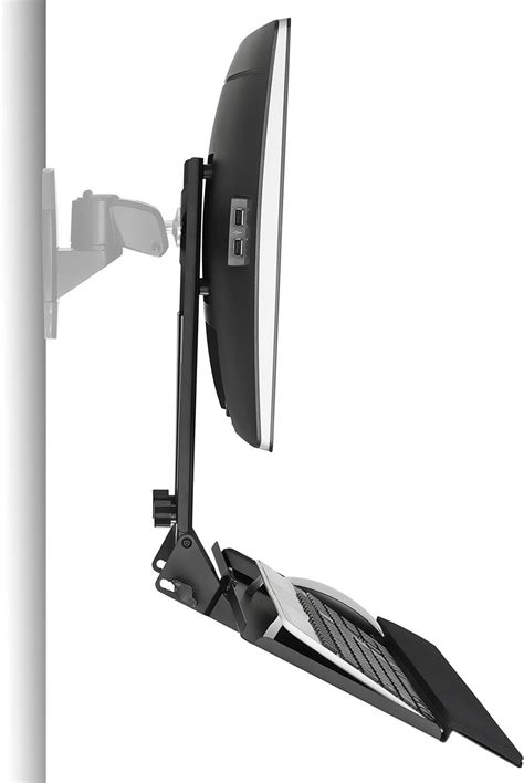 Mount-It! Height Adjustable Monitor and Keyboard Wall Mount - India | Ubuy